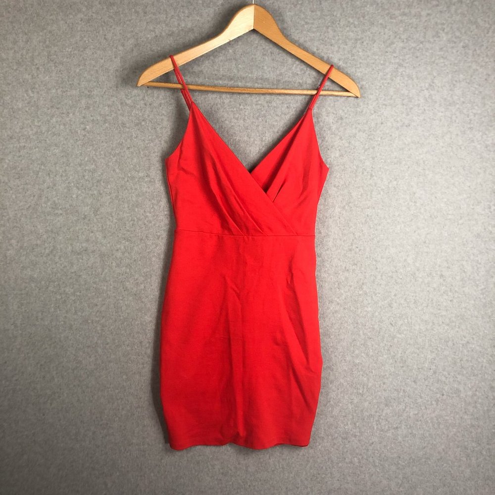 Lulu's Mini Dress Ladder Back Red Size Medium